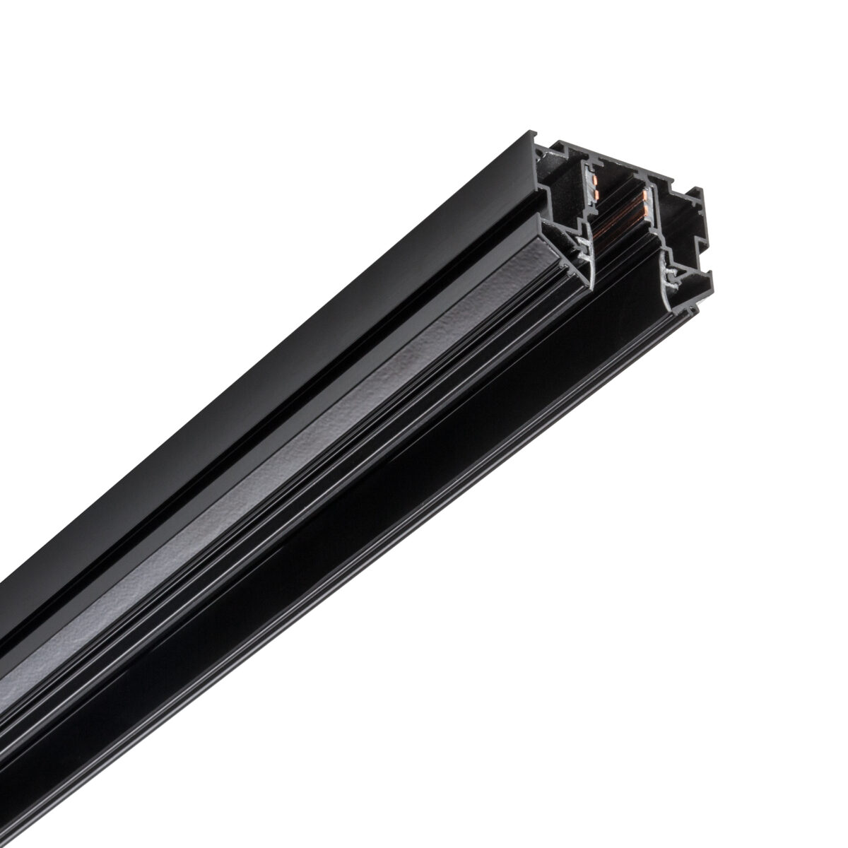 509427L Трек с гарпунной системой монтажа UNO 2 метра ЧЕРНЫЙ (2 заглушки и резинка 4м в комплекте) — изображение 3