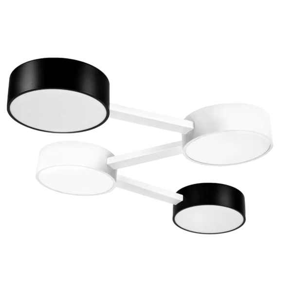 737240 Люстра EMISFERO LED 2х32W 710-1500LM G БЕЛЫЙ/ЧЕРНЫЙ 3000-6000K