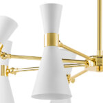 816086 Люстра DUMO 8х40W E14 БЕЛЫЙ МАТОВЫЙ/ЗОЛОТО — изображение 9