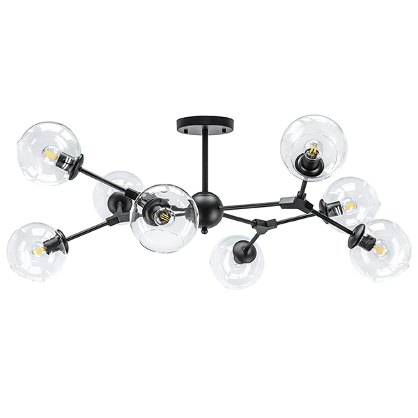 785087 Люстра BETA 8x40W E27 ЧЕРНЫЙ