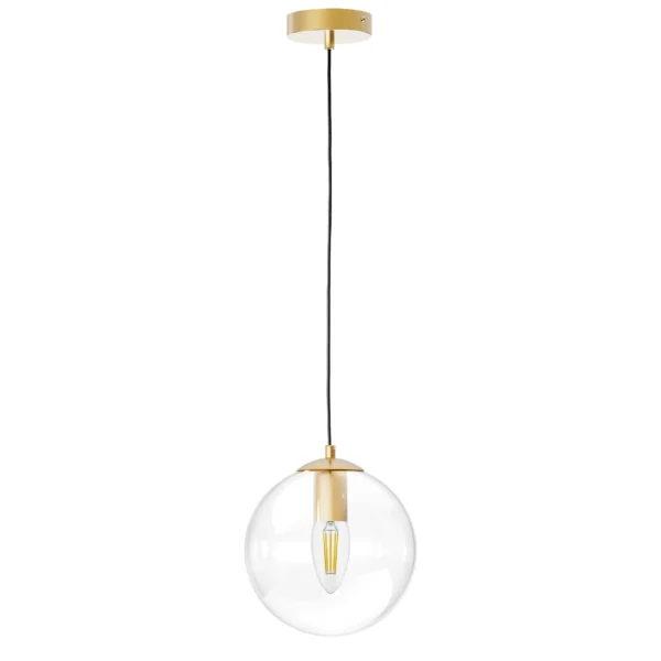 801002 Люстра SFERETTA E27 1х6W (led) E27 ЗОЛОТО/ПРОЗРАЧНЫЙ