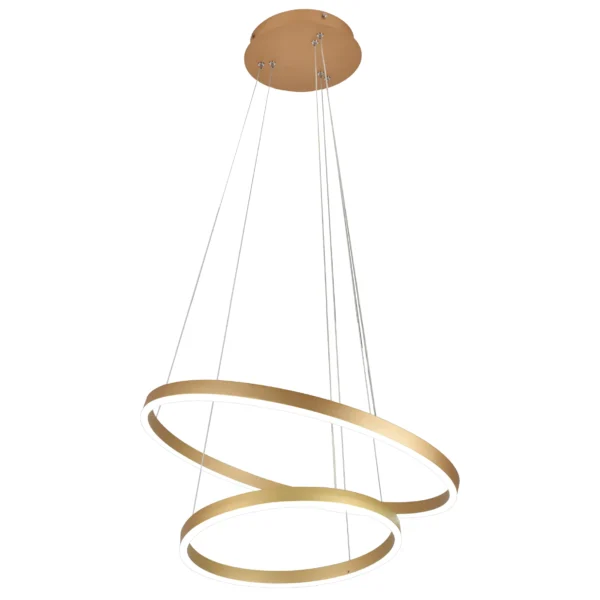 08219,33(3000K) Люстра димм. Тор мат.золото d60+40