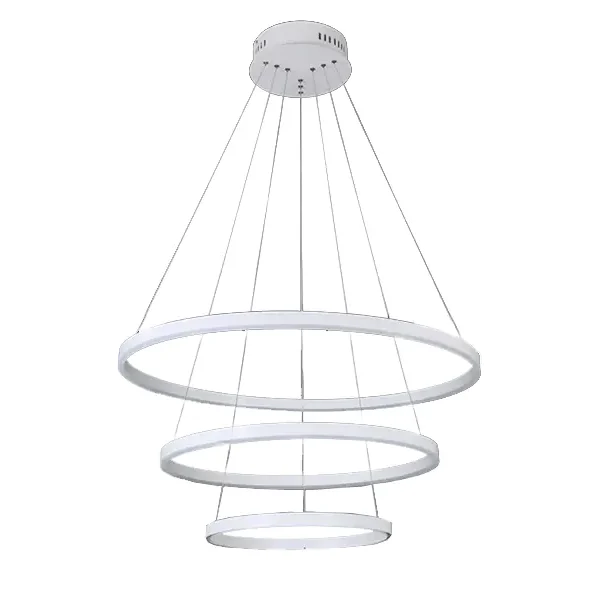 08223,01A(4000K) Люстра димм. Тор белый d80+60+40