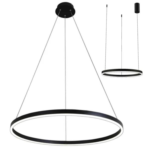 08213,19A(3000K) Подвес Тор черный d60