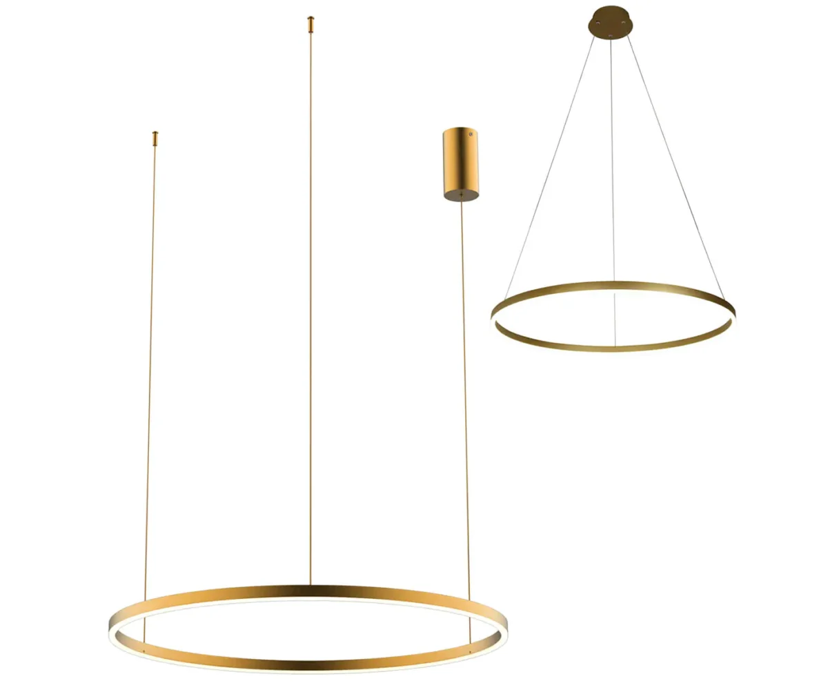 08214,33P(3000K) Подвес Тор мат.золото d80 — изображение 1