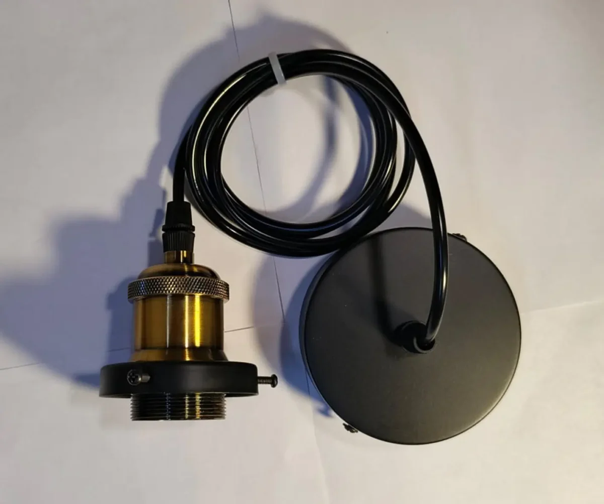 00017412 097115 Кабель черный E27 — изображение 1