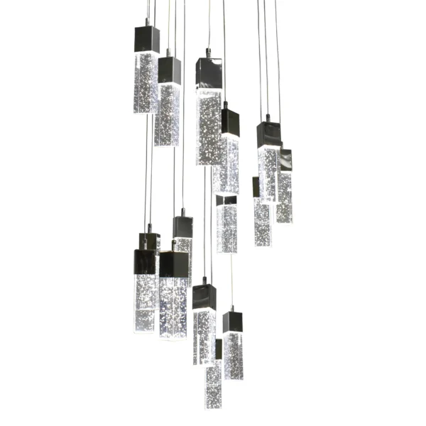 08510-15A,02(4000K) Люстра каскадная Аква хром