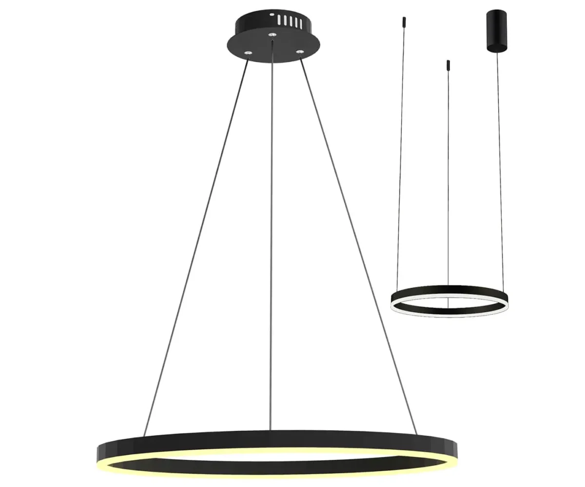 00018093 08212,19A(3000K) Подвес Тор черный d40 — изображение 1