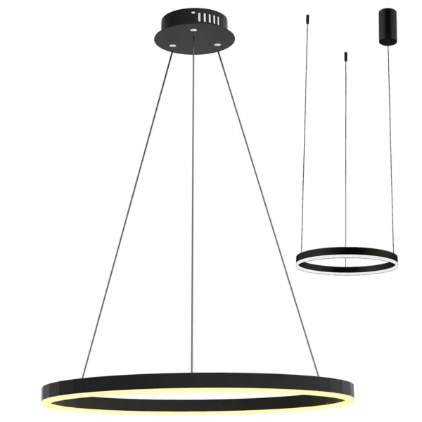 08212,19A(3000K) Подвес Тор черный d40