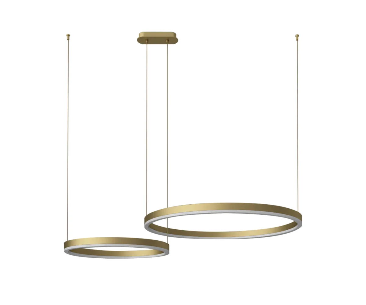 08219,33P(3000K) Люстра Тор мат.золото d40+60 — изображение 1