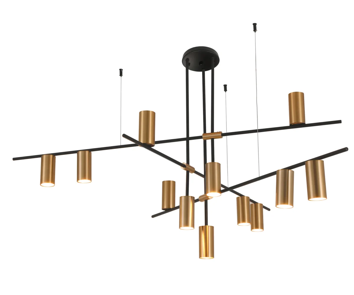 00018325 07621-12,20 Люстра Рия черный/бронза Gu10 120W — изображение 1