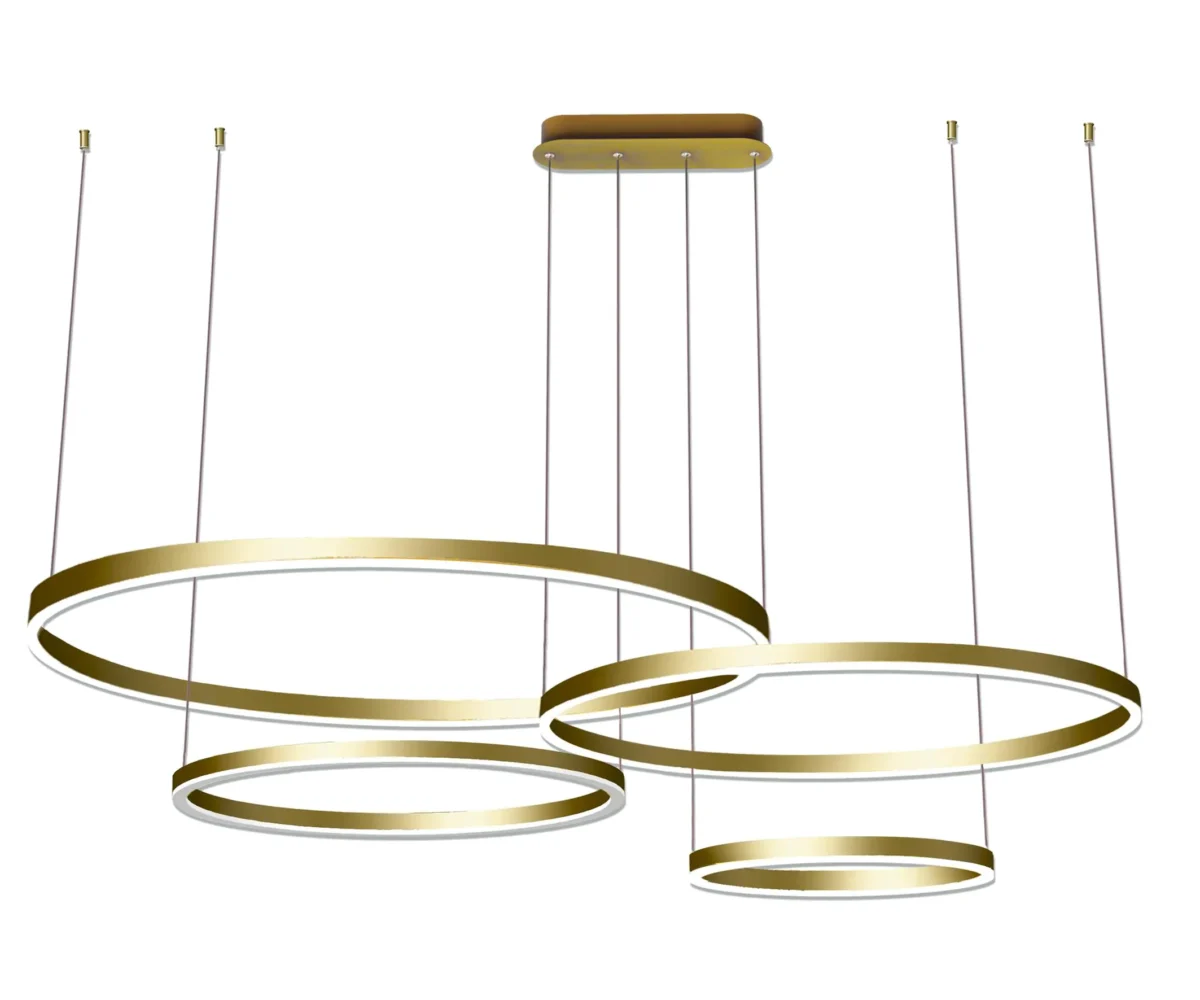 08204,33P(4000K) Люстра димм. Тор мат.золото 174W — изображение 1