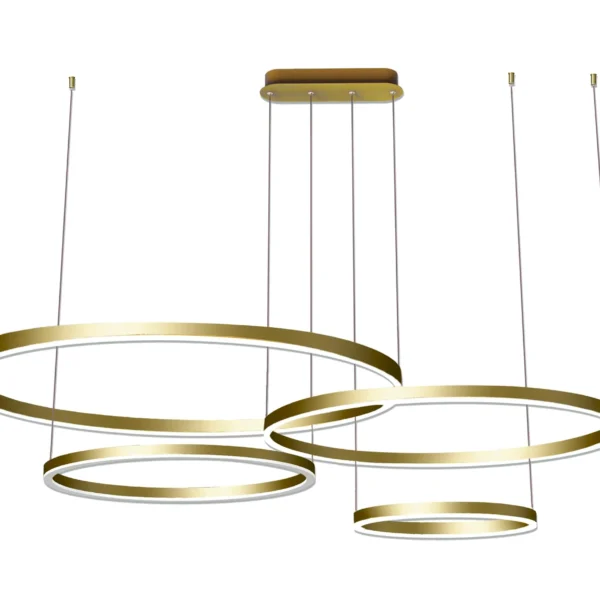 08204,33P(4000K) Люстра димм. Тор мат.золото 174W