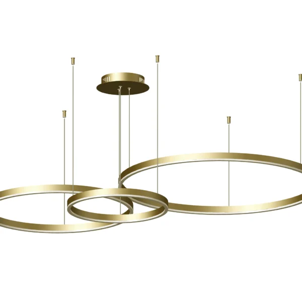 08223,33P(4000K) Люстра димм.Тор мат.зол d80+60+40