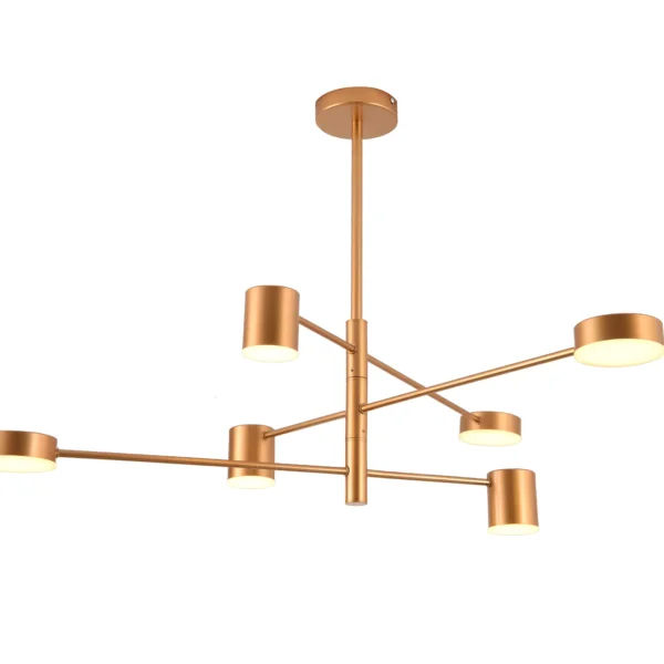 07650-6,33(3000K) Люстра Мекли мат.золото Led 42W