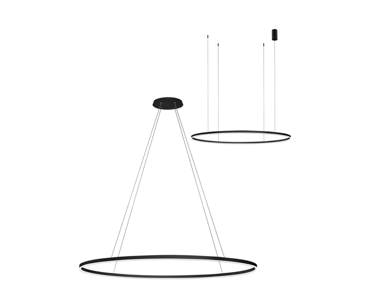 00019505 08218,19A(4000K) Подвес димм. Тор черный d150 — изображение 1