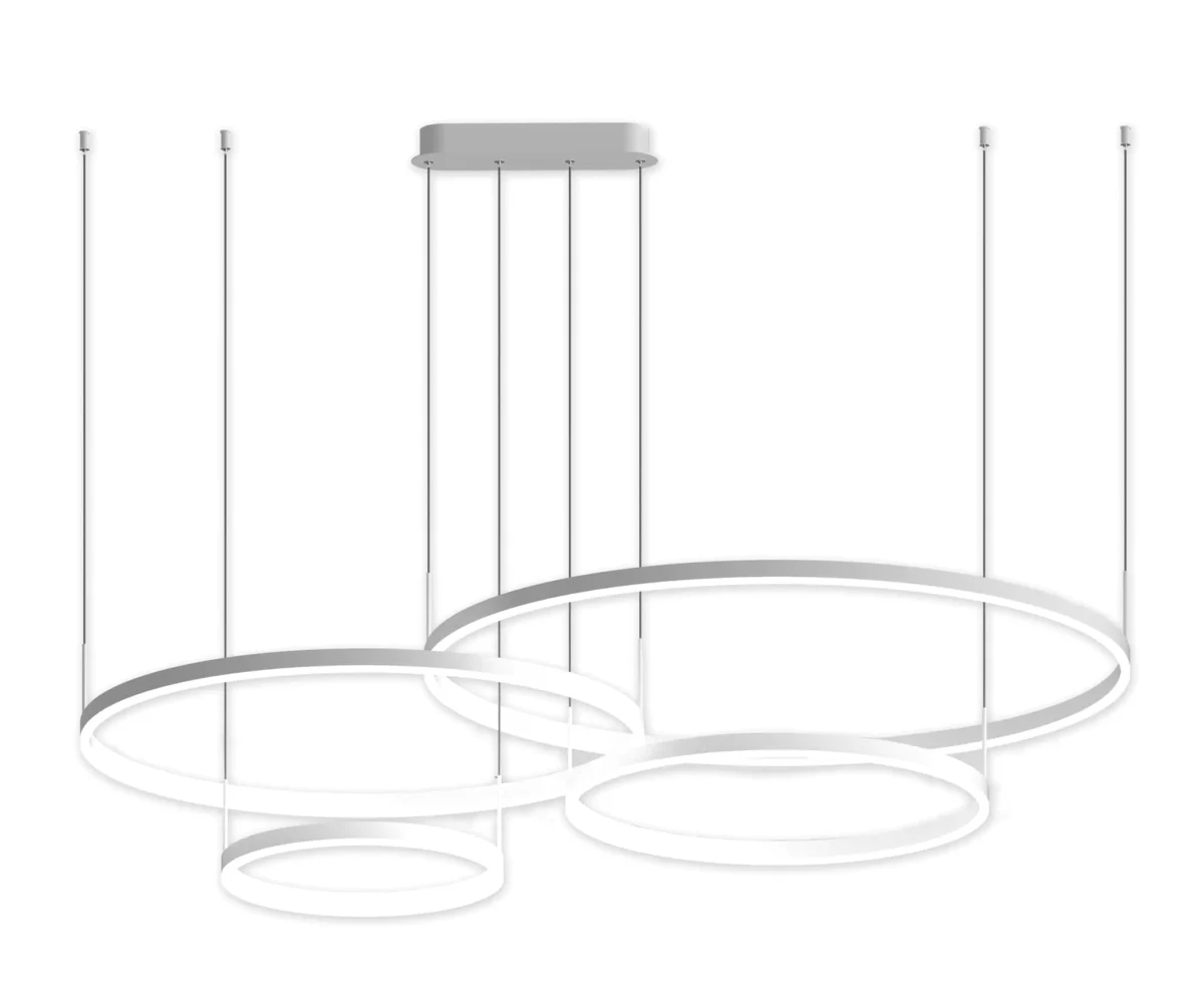 08204,01PA(4000K) Люстра димм. Тор белый Led 174W — изображение 1