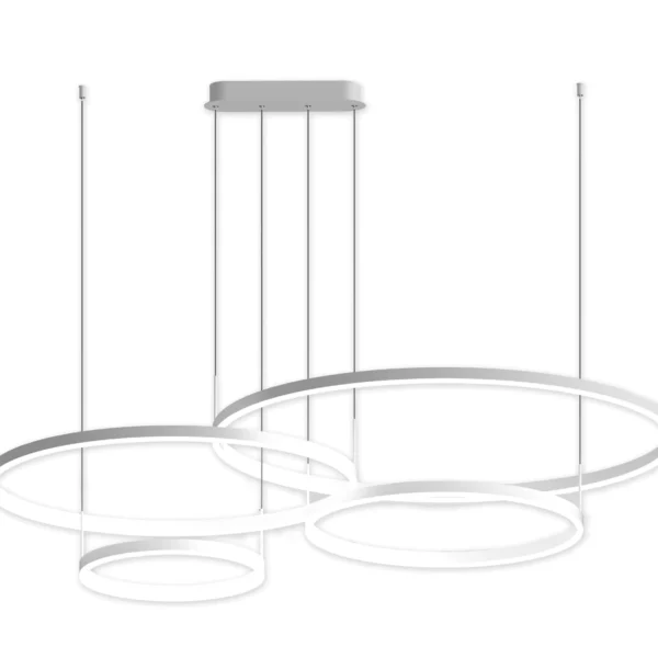 08204,01PA(4000K) Люстра димм. Тор белый Led 174W