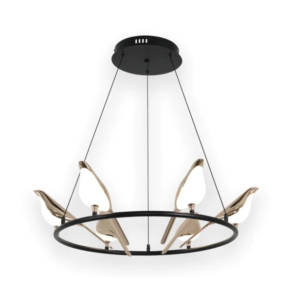 08446-6A,33 Люстра Арси черный/золото