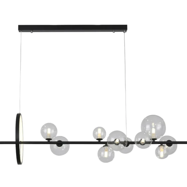 07608-10A,19 Люстра Иона черный G9+Led