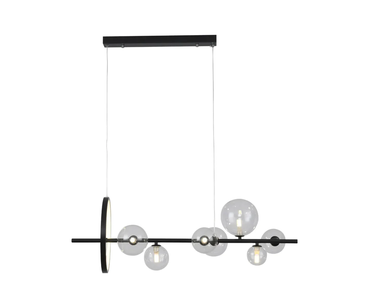 09408-7,19 Люстра Иона черный G9 35W+Led 17W — изображение 1