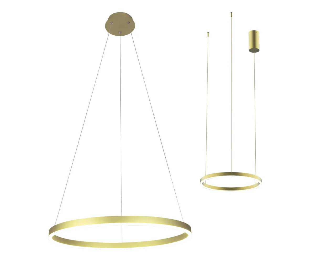 08213,32P(3000K) Подвес Тор светлое мат.золото d60 — изображение 1