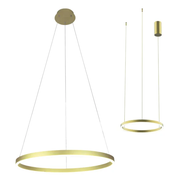 08213,32P(3000K) Подвес Тор светлое мат.золото d60