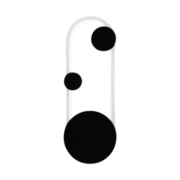 08432,01-19 Бра Элин белый/черный Led 18W