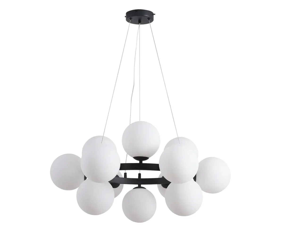 00020923 07508-12,19 Люстра Сида черный E14 12*10W — изображение 1