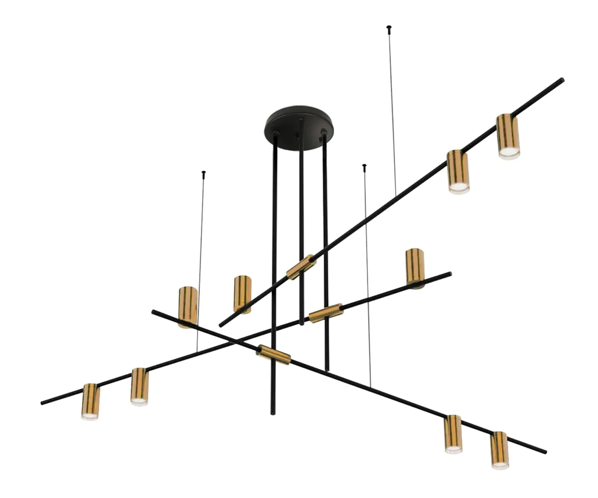 07621-9,20 Люстра Рия черный/бронза Gu10 90W — изображение 1