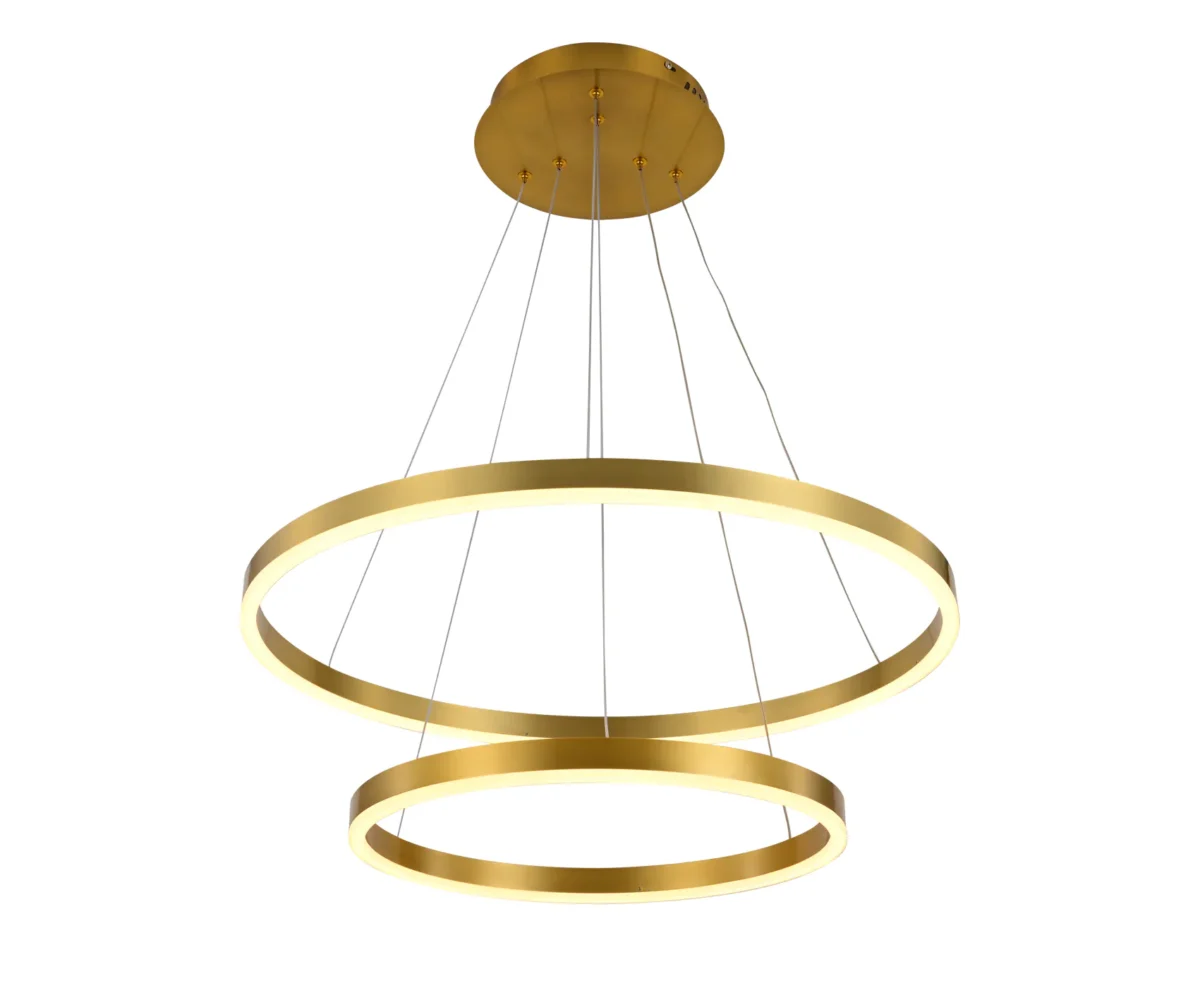 08219,36A(3000k) Люстра димм. Тор латунь d60+40 — изображение 1