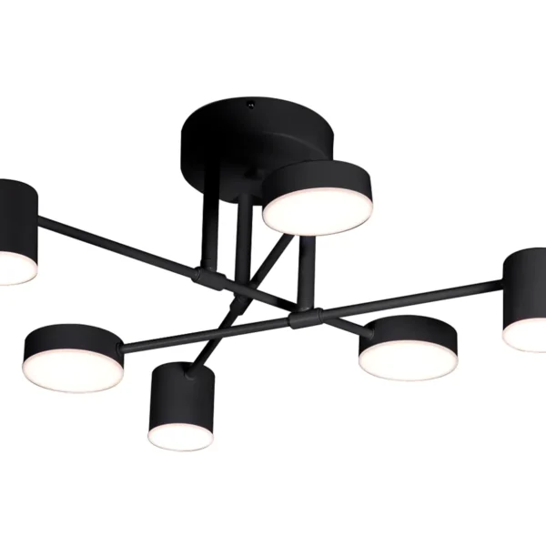 07649-6D,19(3000K) Люстра димм.Мекли черный