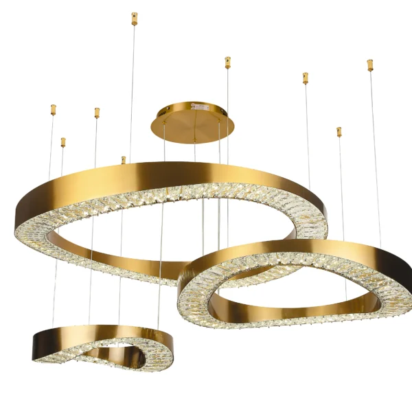 07676-80+60+40,20 Люстра Тауна бронза Led 140W