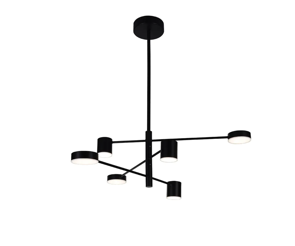 00021644 07650-6D,19(4000K) Люстра димм. Мекли черный — изображение 1