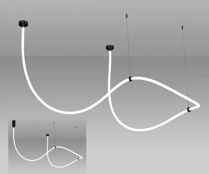 00021676 08031-400,19 RGB Подвес Венди черный — изображение 1