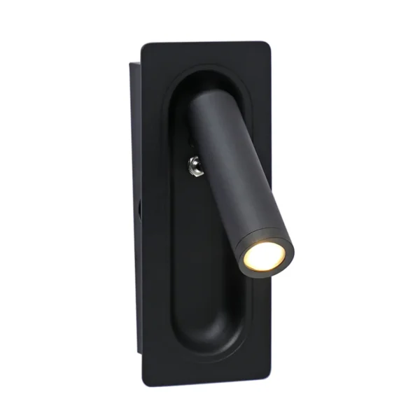 08071M,19 Бра встраиваемое Ризи черный Led 3W