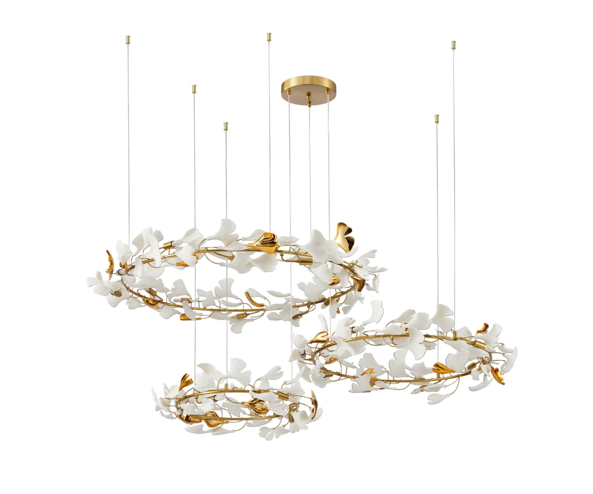 07868-100+80+60P,36 Люстра Сири латунь — изображение 1