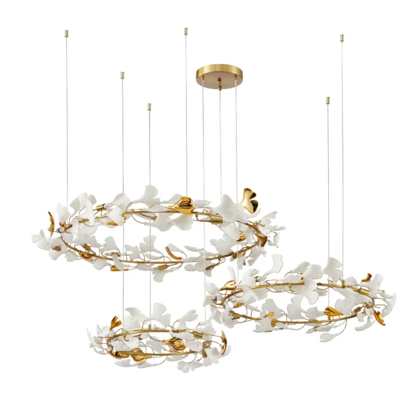 07868-100+80+60P,36 Люстра Сири латунь