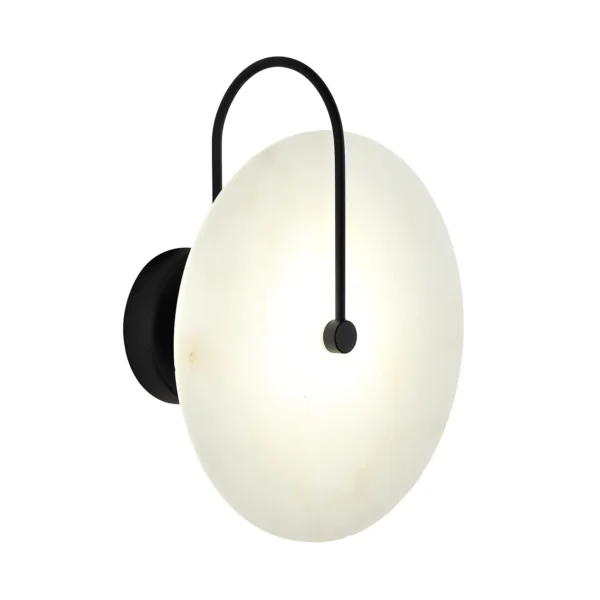 08437,19 Настенный светильник Мелисса черный/белый