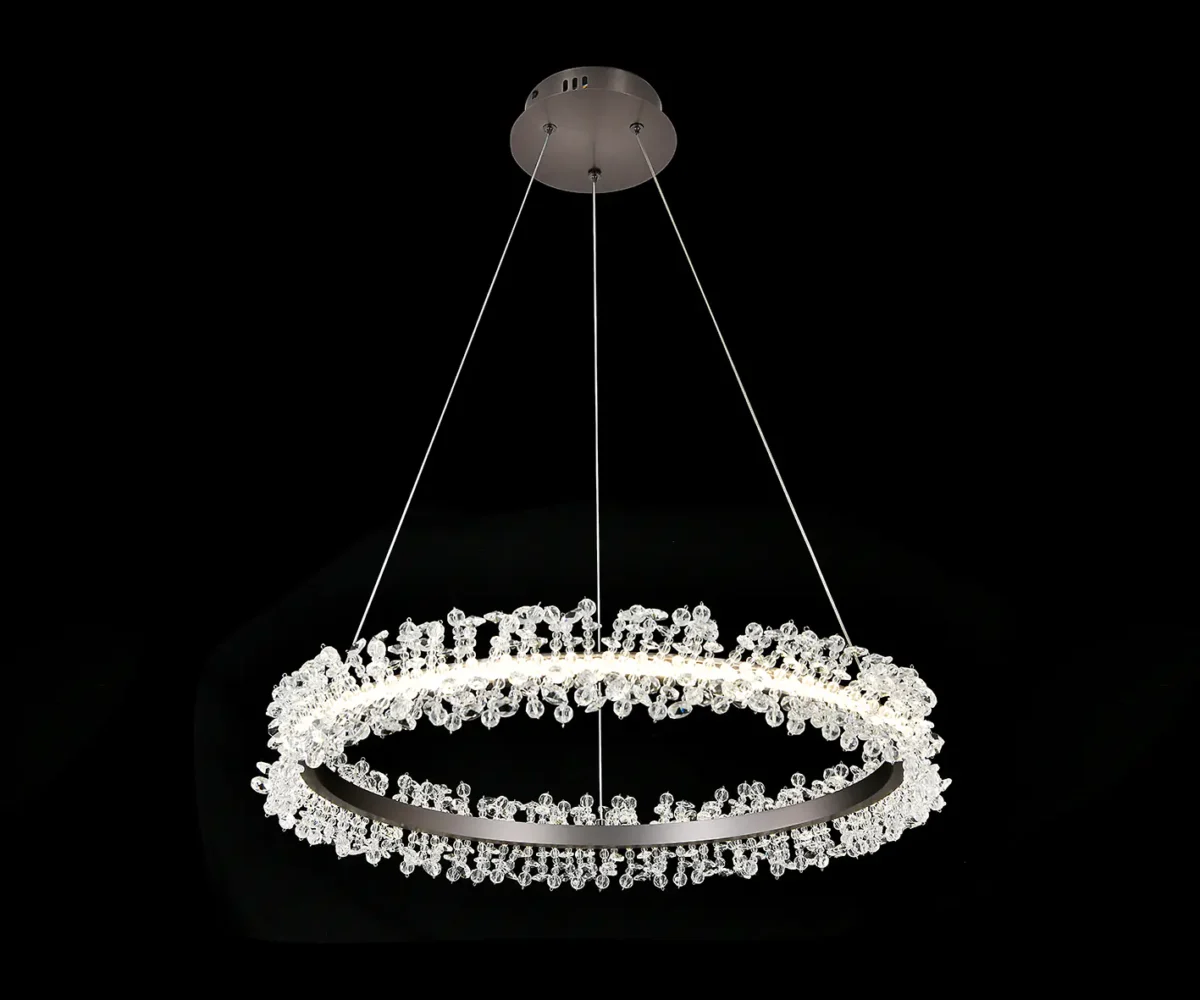 08243,12A Подвес Лаура матовый никель d60 — изображение 1