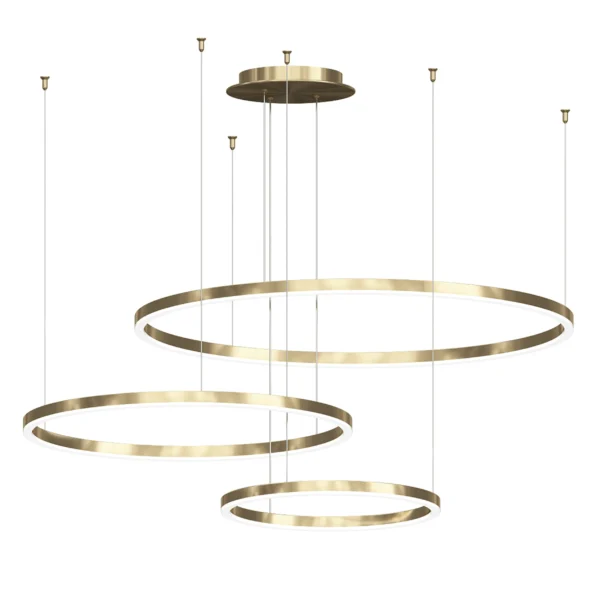 08223,36PA(4000K) Люстра димм.Тор латунь d80+60+40