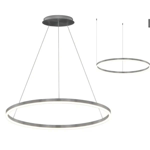 08213,12A(4000K) Подвес Тор матовый никель d60