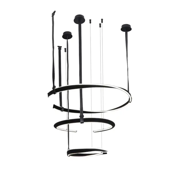 07656-3A,19(4000K) Люстра Маджена черный