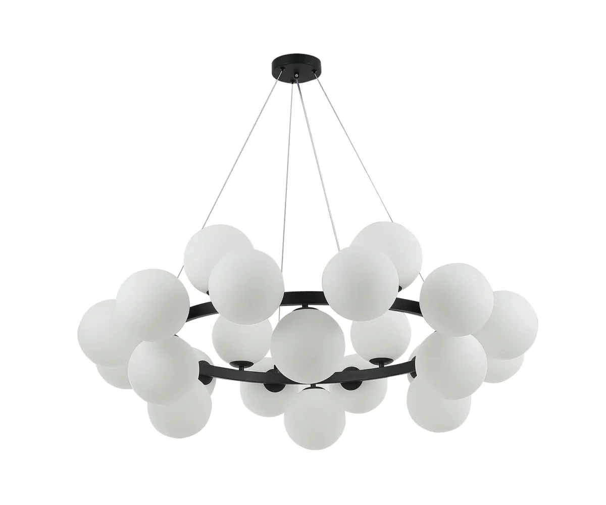 07508-24,19 Люстра Сида черный E14 24*10W — изображение 1