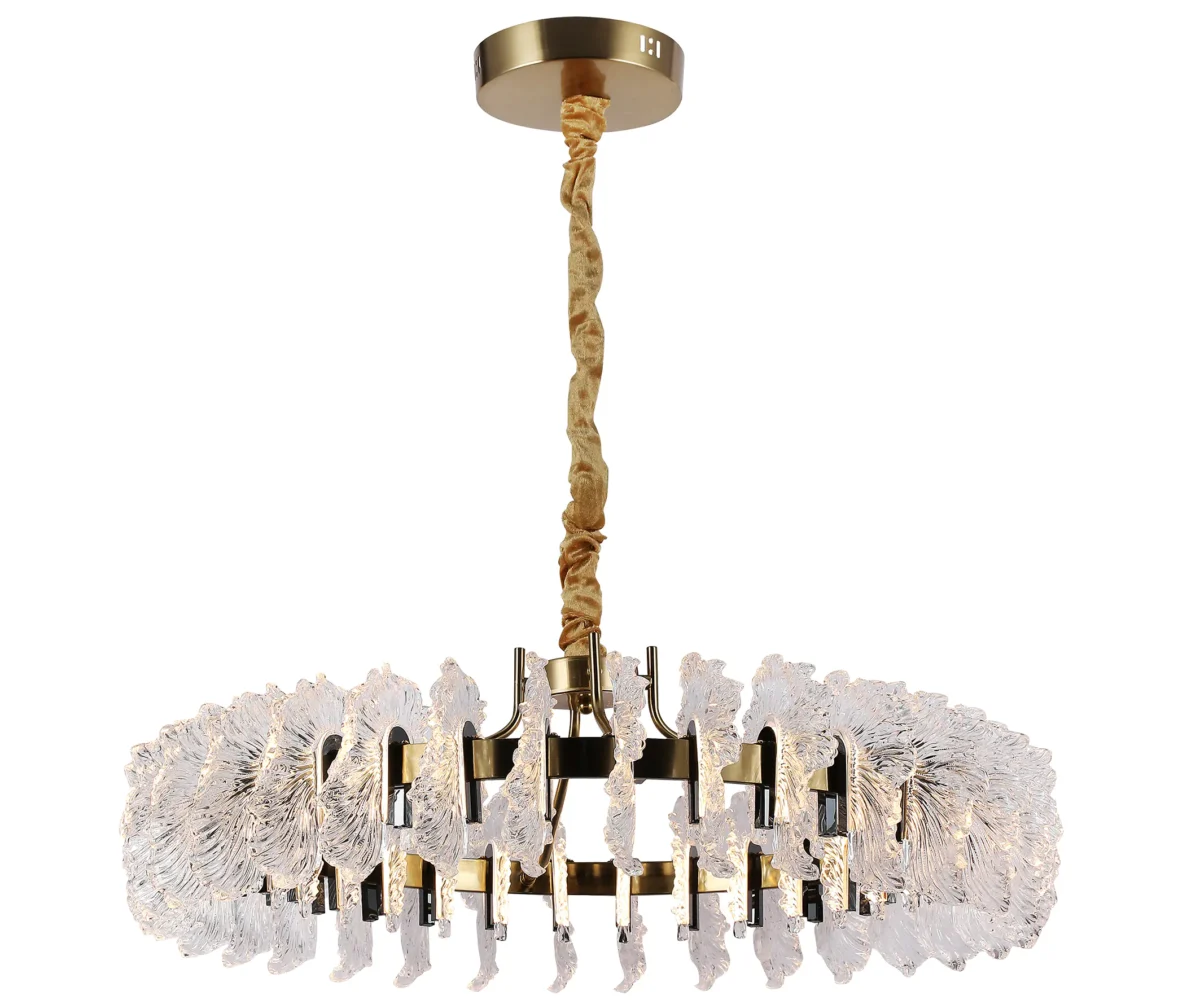 07695-80,36-29 Люстра Мару латунь/черный жемчуг — изображение 1