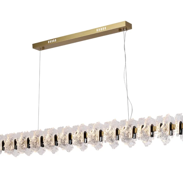 07695-120L,36-29 Люстра Мару латунь/черный жемчуг