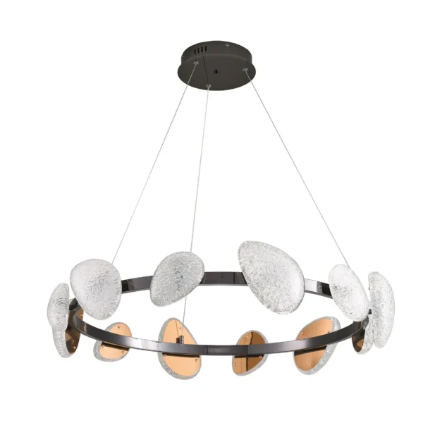 07693-12A,29 Люстра димм. Юнни черный жемчуг