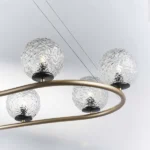 815283 Люстра BARI 8х10W(led) G9 ЗОЛОТО/ЧЕРНЫЙ МАТОВЫЙ — изображение 8