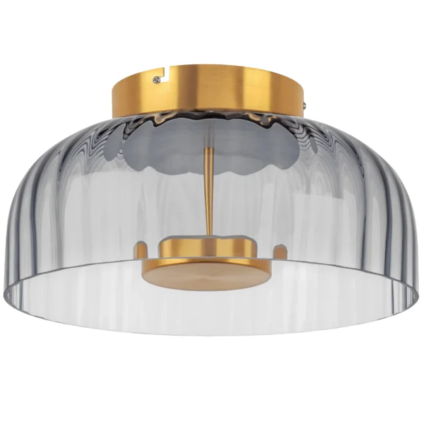 809061 Люстра CELESTA LED 1х12W 600LM ЗОЛОТО/ДЫМЧАТЫЙ 3000K