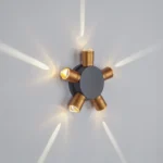 380653 Светильник DITO 5х1W LED 550LM G ЧЕРНЫЙ/ЗОЛОТО 4000K — изображение 3